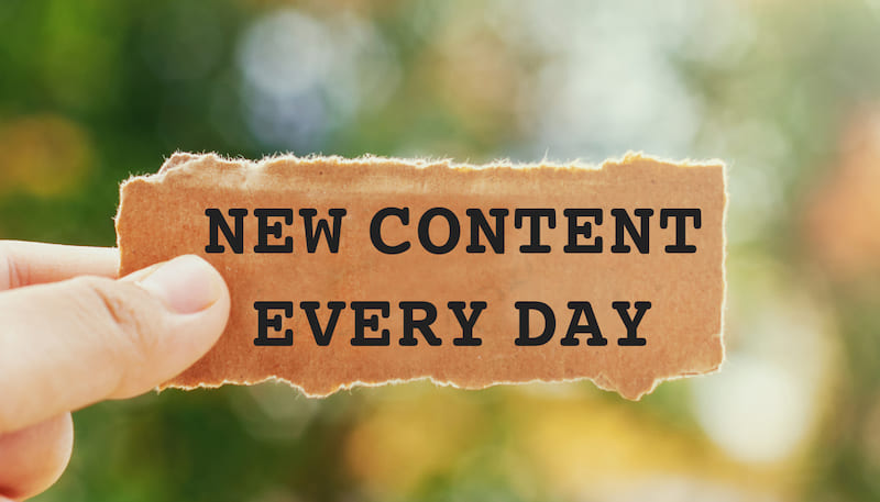New Content Every Day